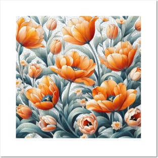 Tulip Flower Posters and Art